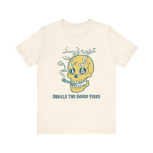 "Inhale the Good Vibes" Unisex T-shirt for Stoners & Budtenders