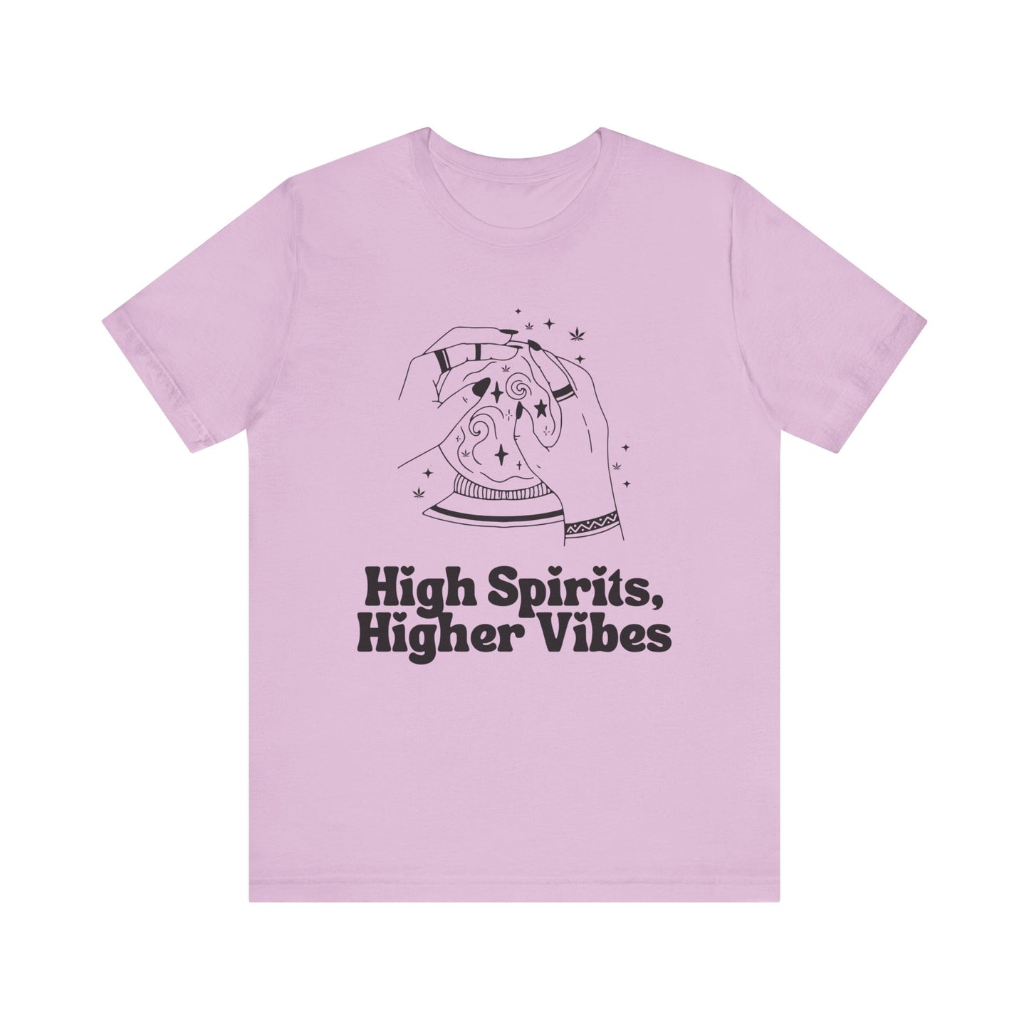 "High Spirits, Higher Vibes" Unisex Triblend Tee for Stoners & Budtenders